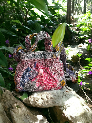 Crunch Tote Bag in Poppy