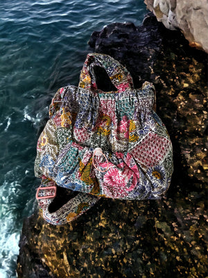 Crunch Tote Bag in Poppy
